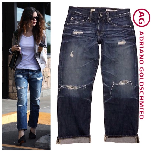 Ag Adriano Goldschmied Denim - CCO💲⬇️ AG Ex-Boyfriend Crop Destroyed Jeans